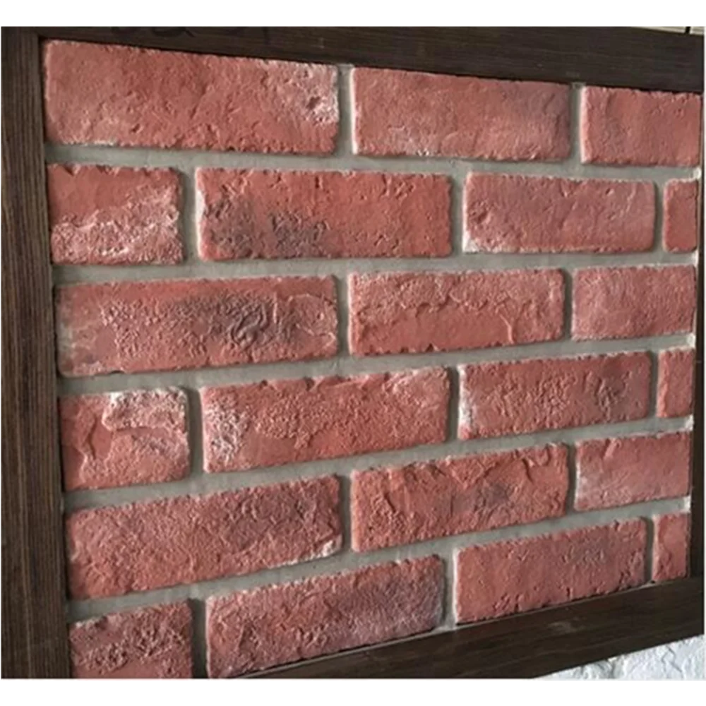 Цементная кирпичная стена фанера