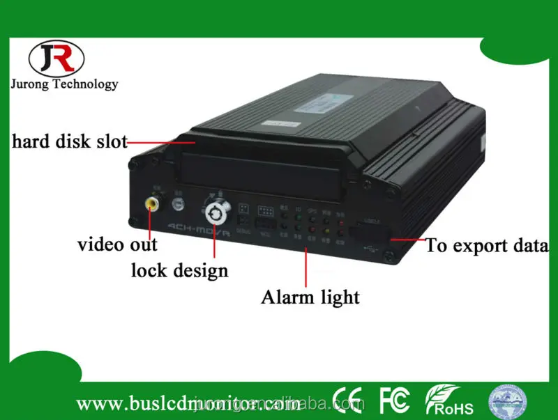 5 Channel hard disk CCTV bus DVR with 3G/4G/WIFI