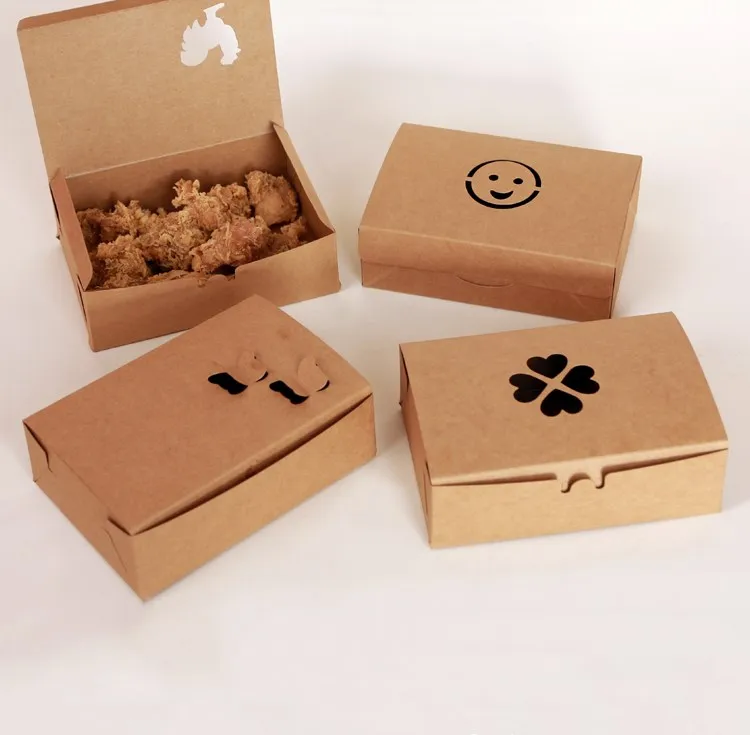 Smiling face paper fried chicken box fast food packaging (60738622010)