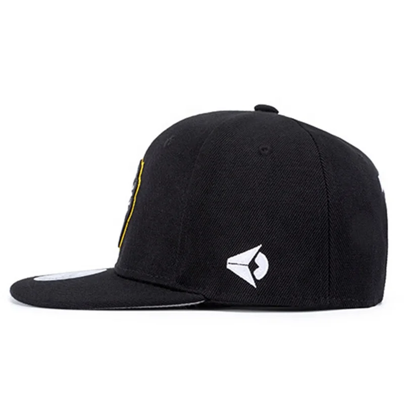 OEM custom embroidered snapback caps flat bill 6 panel cap