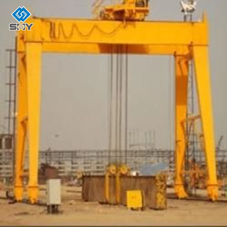 Trussed Type Double Girder  Rail Traveling  Gantry Crane