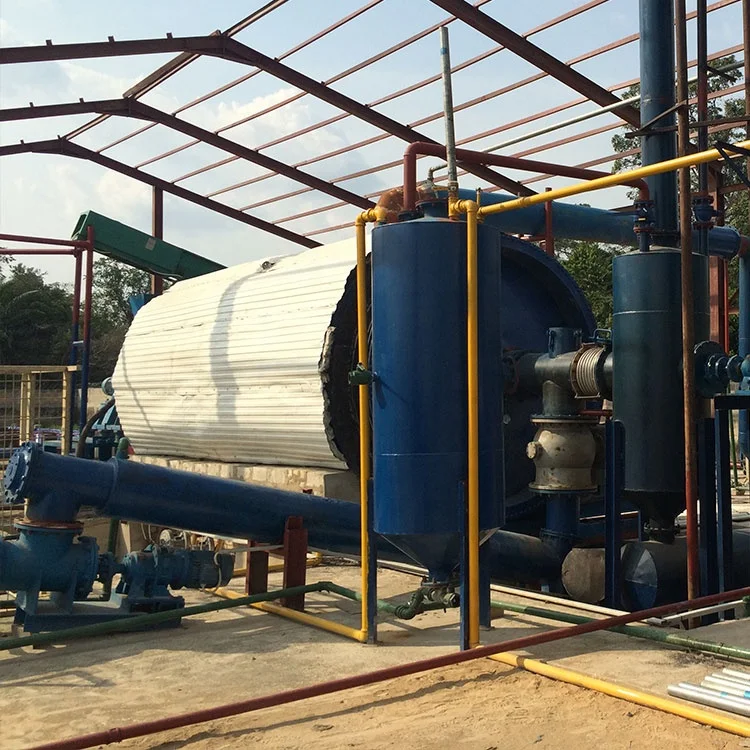 Beston BLJ-16 Oil Sludge Pyrolysis Machine use waste tyre and plastic turn to oil and fuel