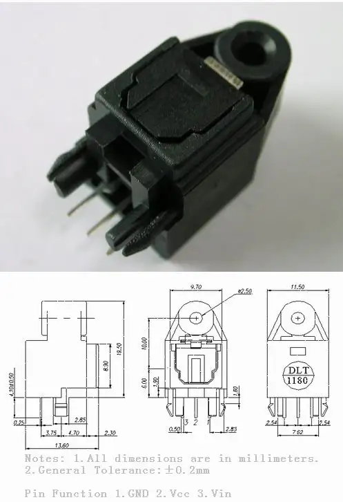 optical fiber socket toslink 25M TX Series DLT2180
