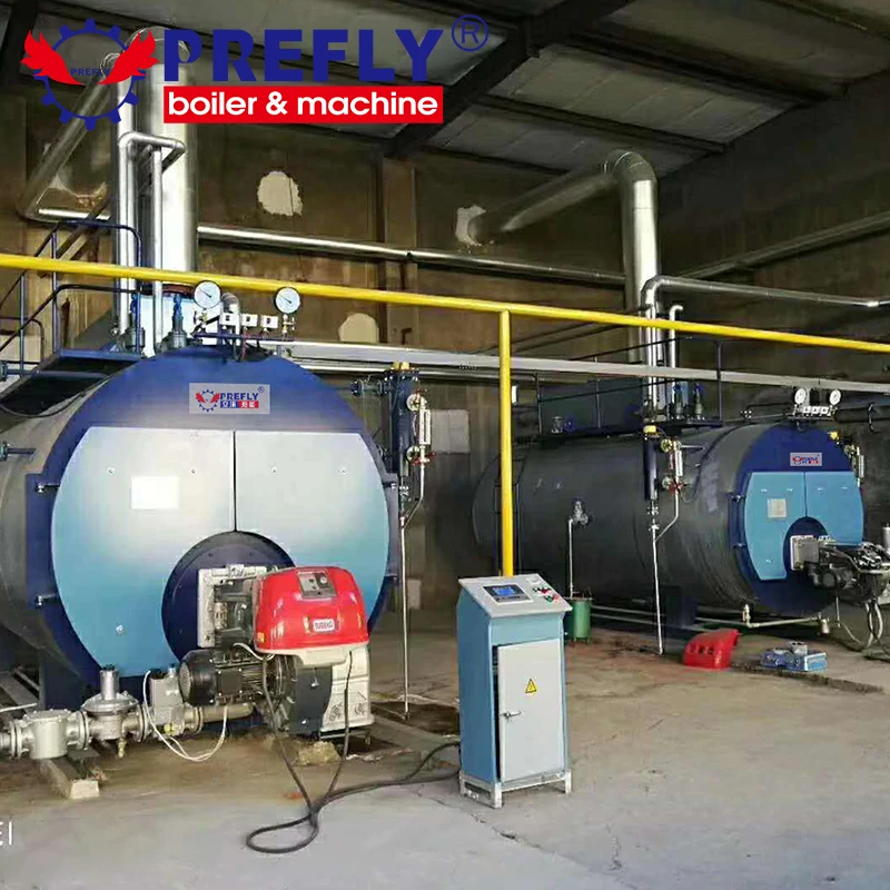 Prefly Manufacturer factory Price 1-20ton/h Industrial Oil Gas Steam Boiler with Italy Burner