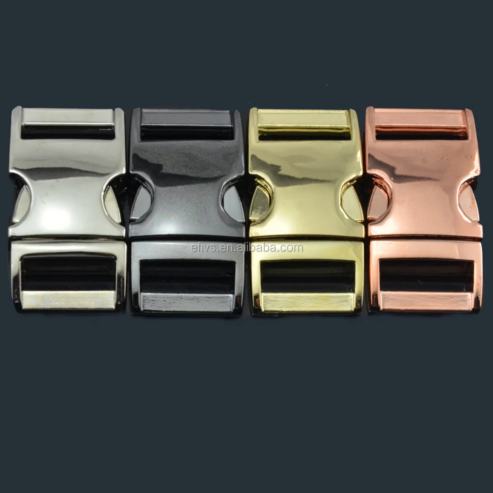 Оптовая продажа alibaba оборудование для кемпинга Новая цветная металлическая пряжка Боковая Пряжка браслета Паракорд браслет