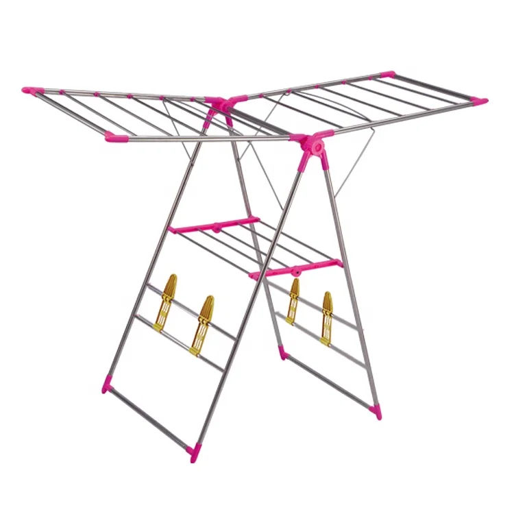 CKD Houseware Foldable Clothes Drying Rack Cloth Dryer With Wings