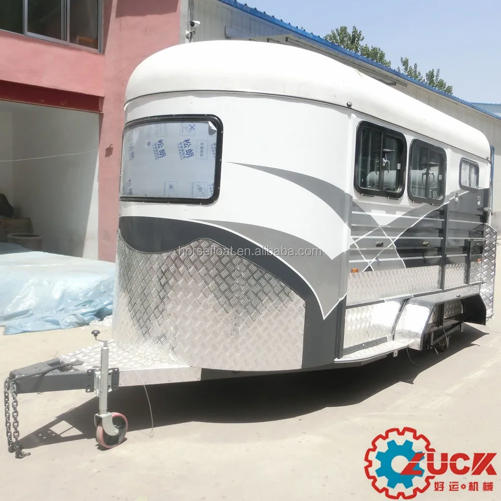 2 horse trailer floats china with living quarters hot sale in Australia