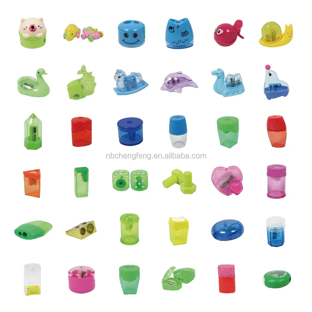 School stationery novelty single hole fox cute animal shape pencil sharpeners for kids