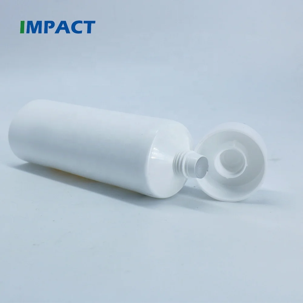 White Soft PE Plastic Cosmetic Tube with Screw Lid for Toothpaste