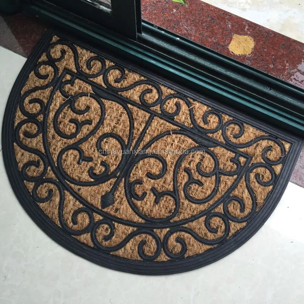 Entrance Brush Rubber Coir Mats for Walmart Target Aldi Leroy Merlin