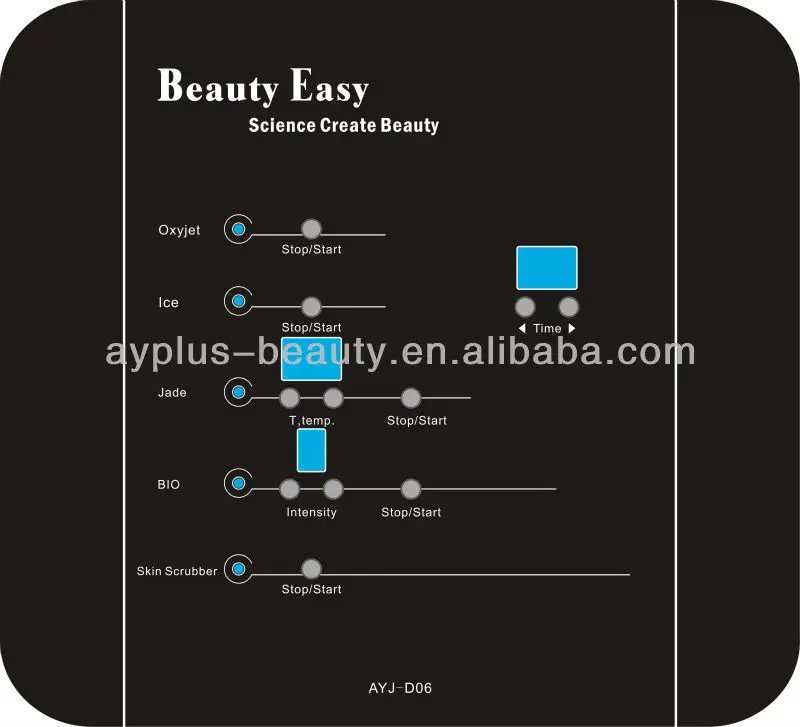 New model Multi-functional beauty equipment rf system/oxygen jet/skin scrubber