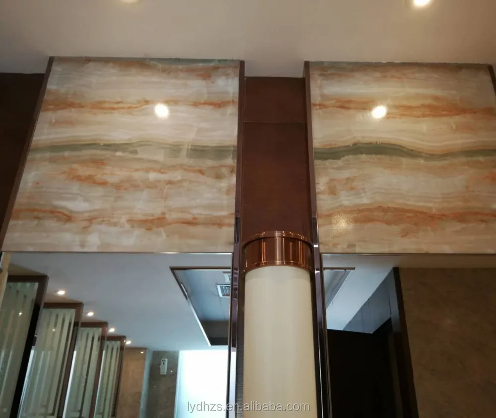 Faux  Translucent stone sheet/ Artificial Alabaster