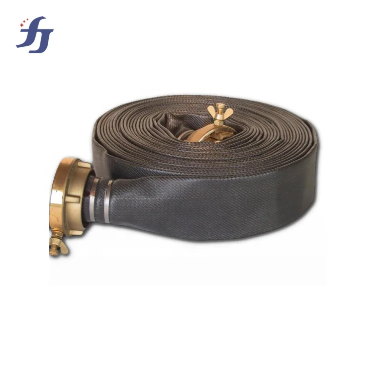 NEW BLACK High Pressure 6 inch 150mm Industrial Angus Rubber Line Fire Hose