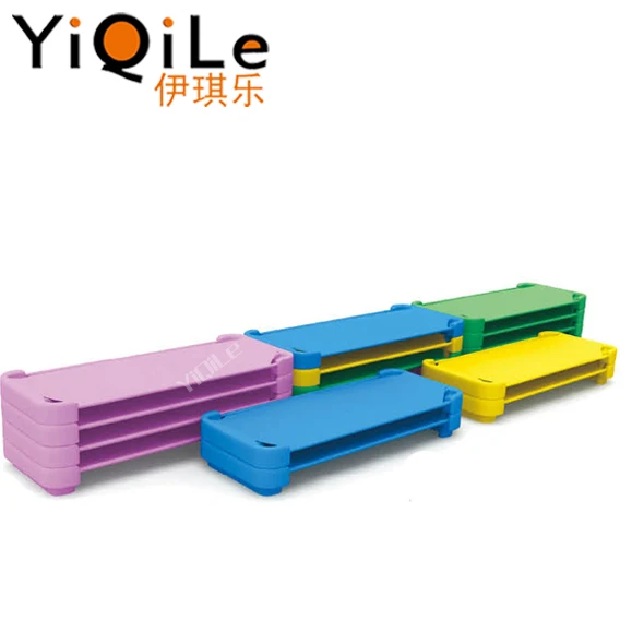Comfortable plastic children bed conveniently used kids beds for sale portable plastic baby bed