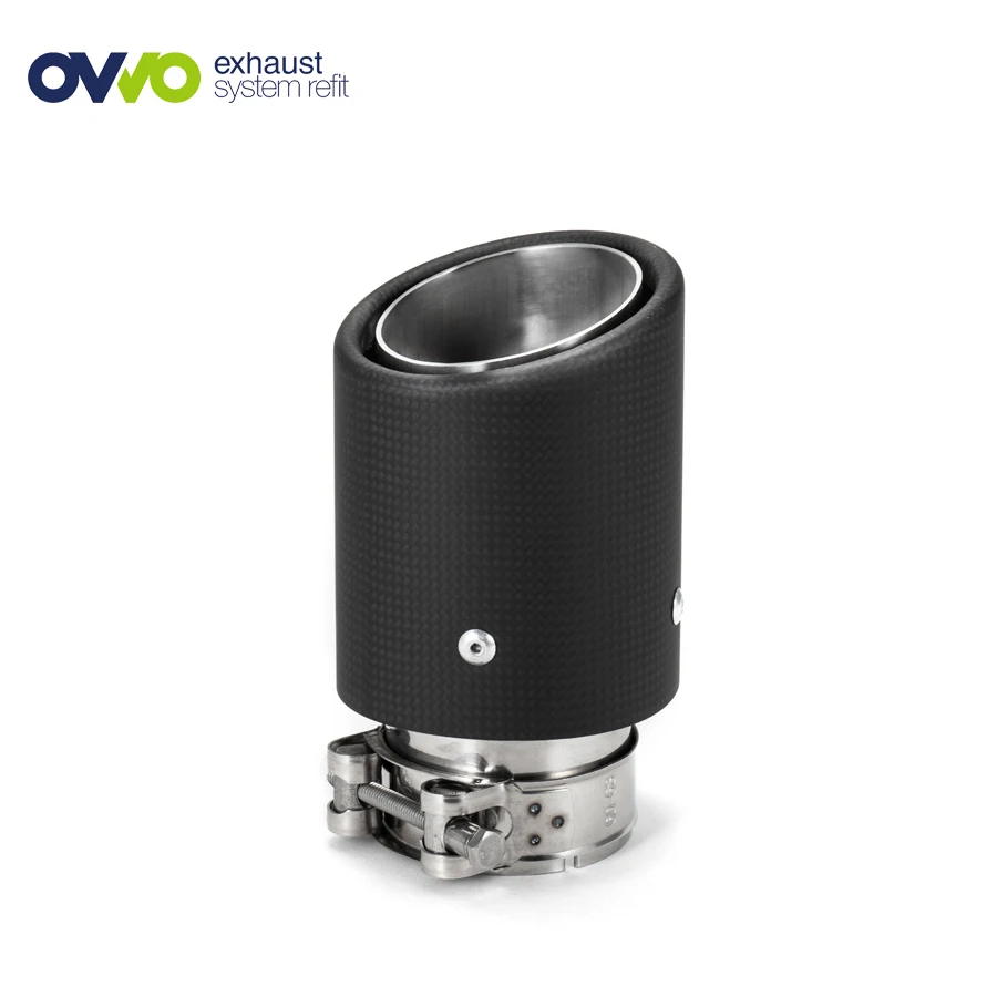 
Best Selling Auto Parts 304 Stainless Steel Portable Flexible Carbon Fiber Exhaust Tip 