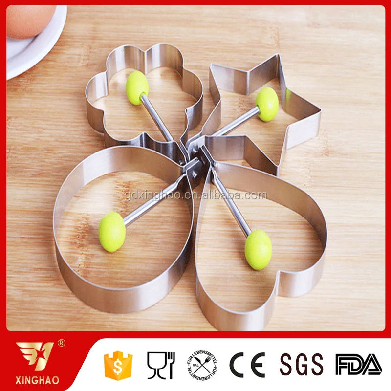 Different Shapes of Stainless Steel Egg Ring for Your Choosing