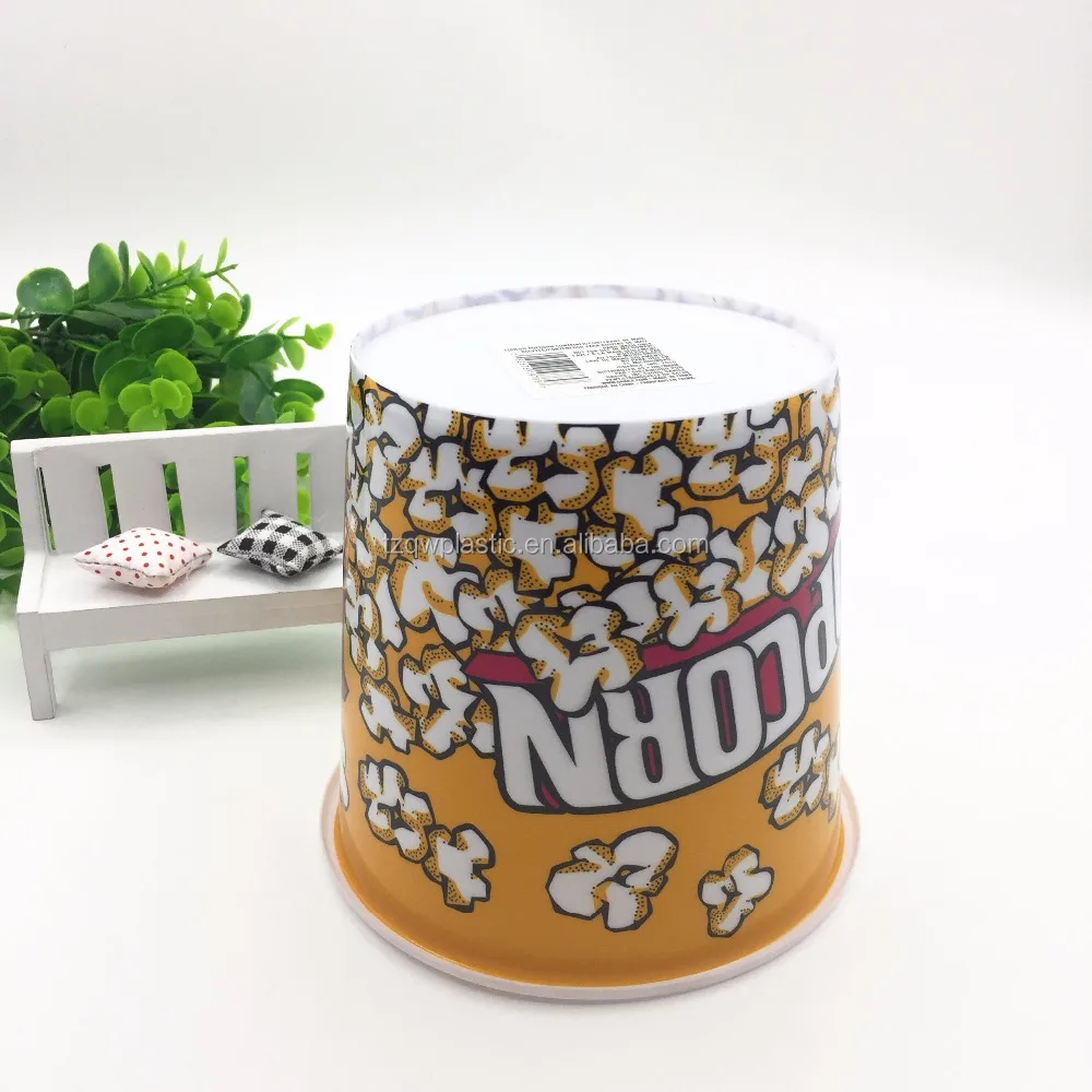 Лидер продаж, круглый пластиковый ковш для попкорна 1200 мл, оптовая продажа