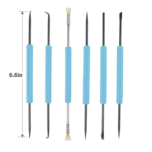 6 pcs Double-sided Blue Pack of Soldering Aid Tool