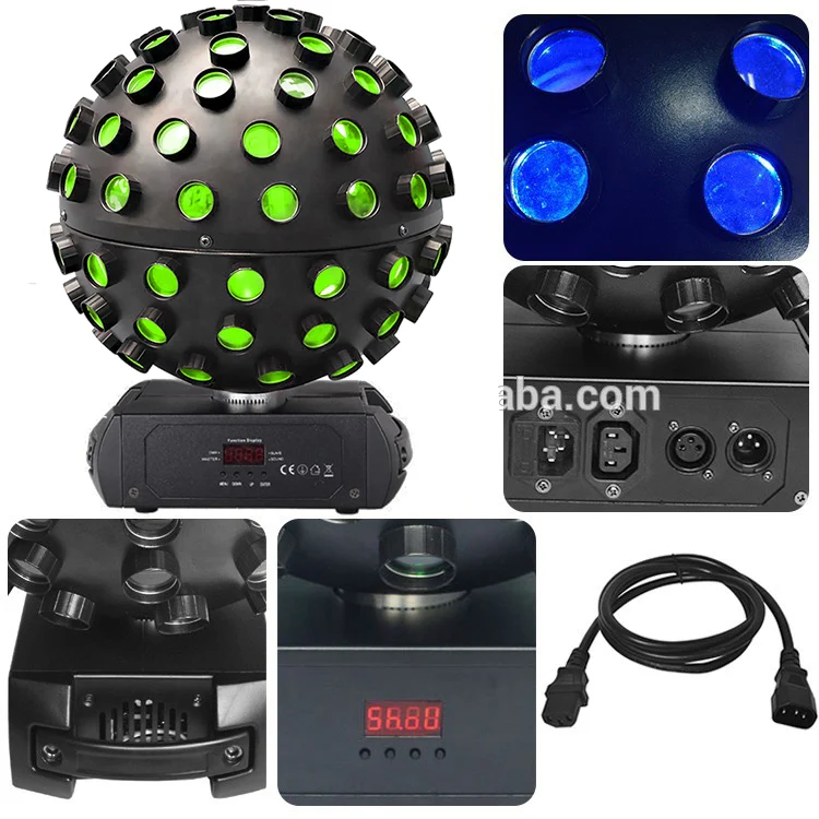 Disco Ball 5pcs 18W RGBWA+UV 6in1 LED Flash Disco Stage Effect Magic Ball Light