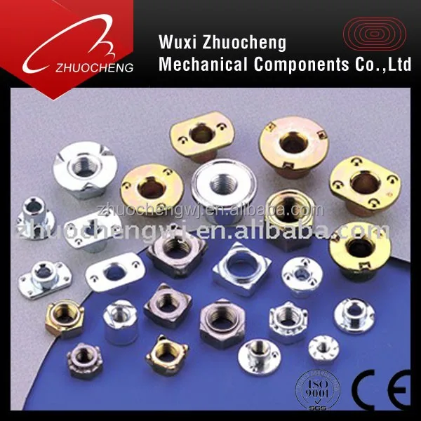 Сварочная гайка из углеродистой стали всех типов