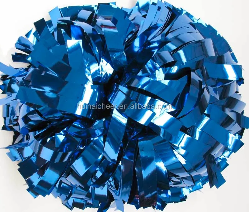 
Cheerleading metallic hot pink pom poms 