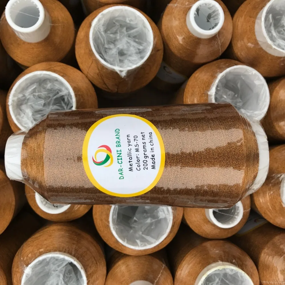 MS-70 Copper Color Bangladesh Embroidery Metallic Yarn