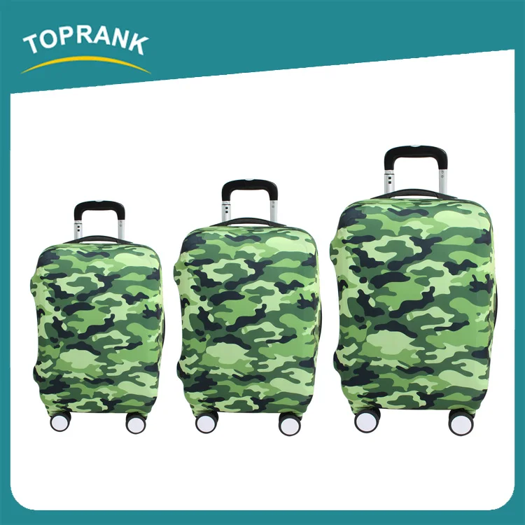 Toprank Fashion Style Custom Printing Travel Suitcase Cover Elastic Spandex Luggage Cover Luggage Protection Cover