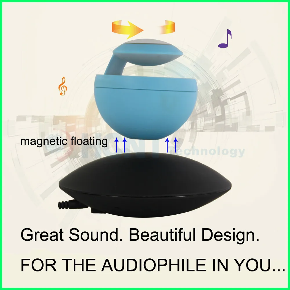 2015 New Magnetic Floating Bluetooth Speaker