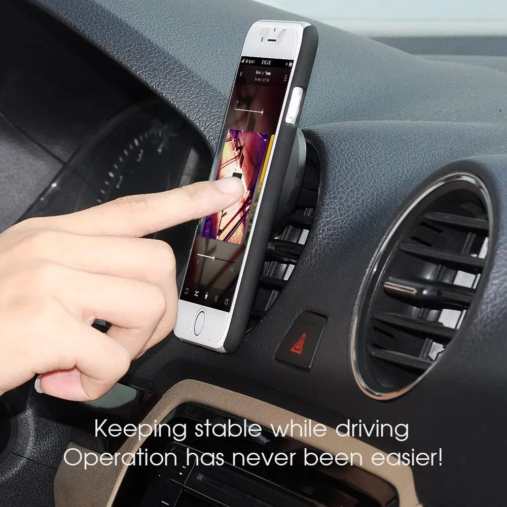 
Amazon best selling Universal Air Vent Magnetic Car Phone Holder Mount with Fast Swift-Snap Technology for Smartphones and Mini 
