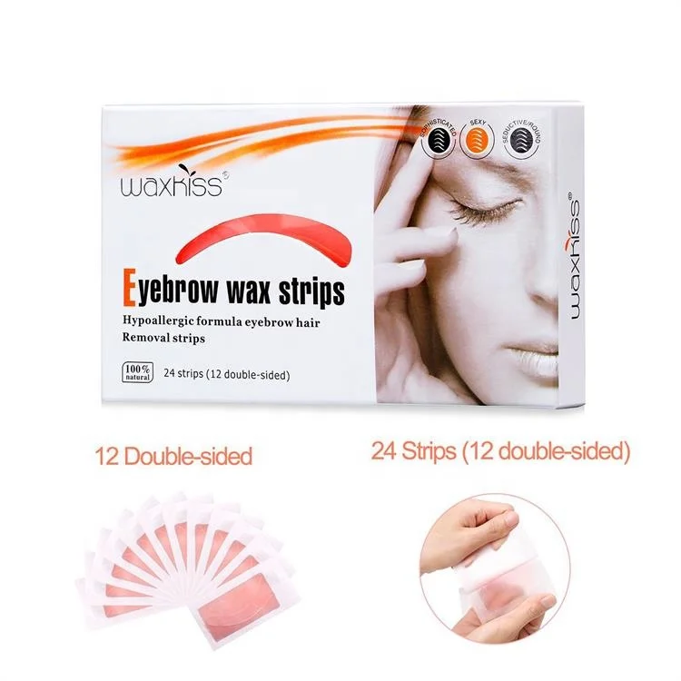Waxkiss новые готовые к использованию восковые полоски для удаления волос (в форме дуги) для удаления волос бровей