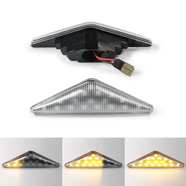  Динамический боковой габаритный указатель поворота светодиодные боковые Габаритные Clear/Дым лампы для Ford Mondeo 2000-2006 фокус MK1
