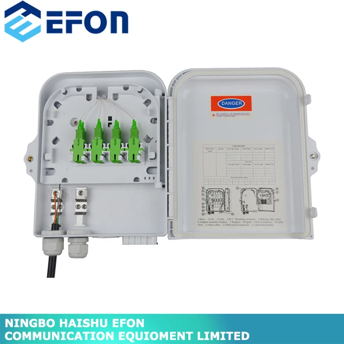 распределительной коробке, 8 ядер открытый кабель распределительная коробка с Водонепроницаемый Железы