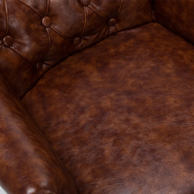 Cheap Living Room Armchair Antique Accent Wooden Modern Restaurant Corner Tufted Sofa Chair