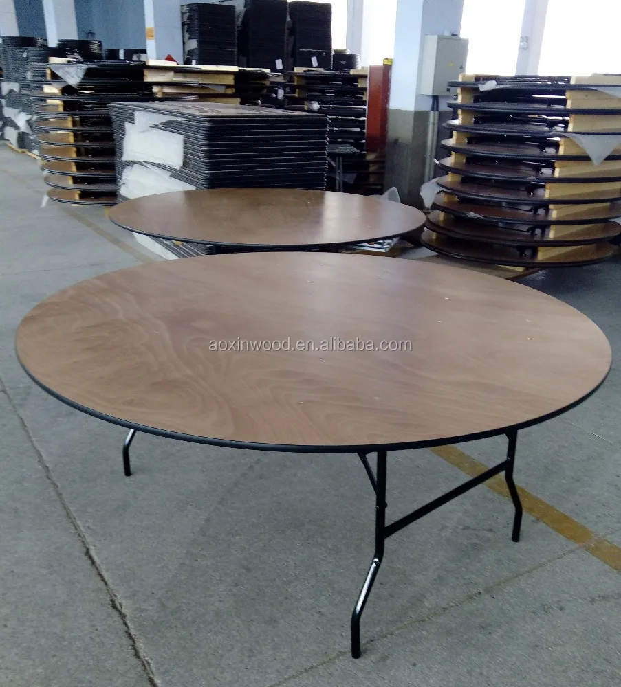 Catering round folding table