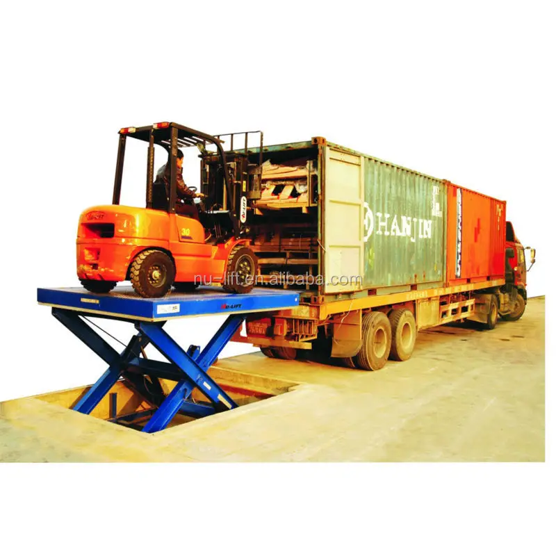 Electric Hydraulic Scissor Dock Lift Leveler for Forklift Truck
