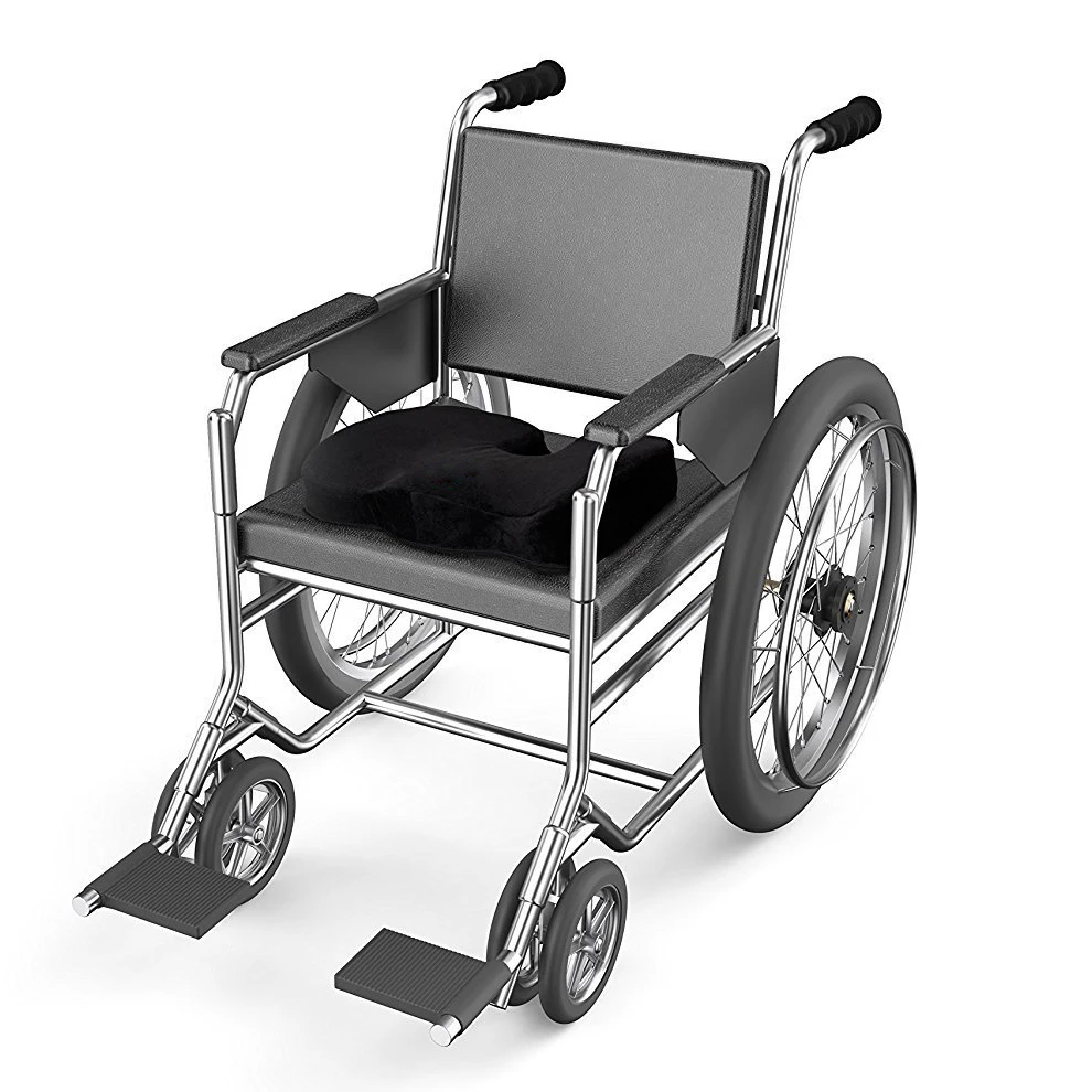 
Wheelchair Cushion for Back Support, Tailbone and Sciatica Pain Relief, Wheelchair Seat Cushion with Washable Non slip Cover 