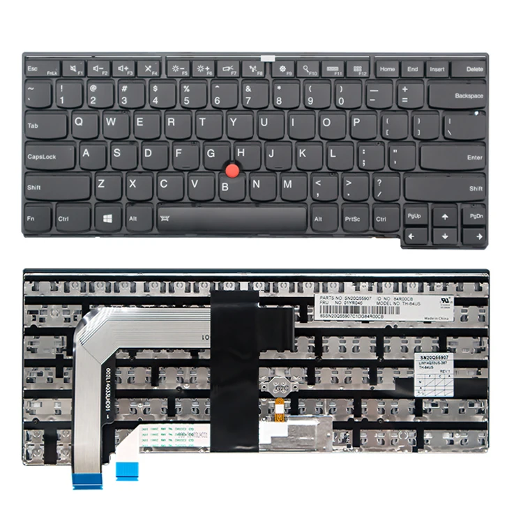 Новинка для IBM Thinkpad T460S T470S клавиатура без подсветки английская клавиатура