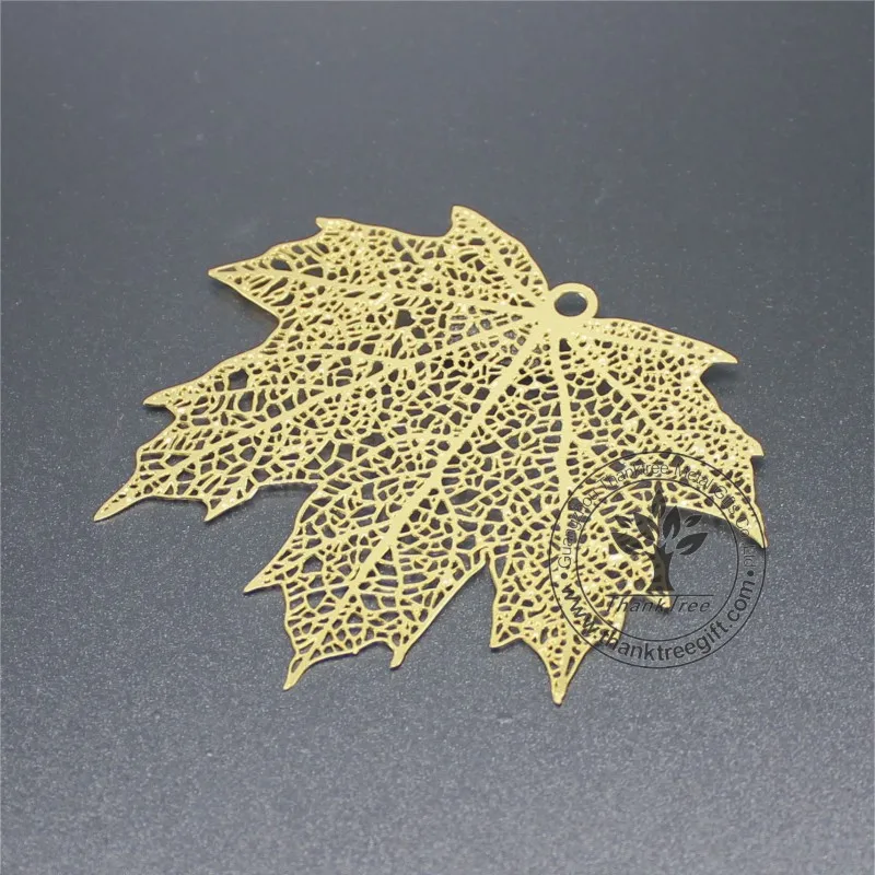 metal souvenir gift personalized laser cutting metal leaf fancy gift bookmark