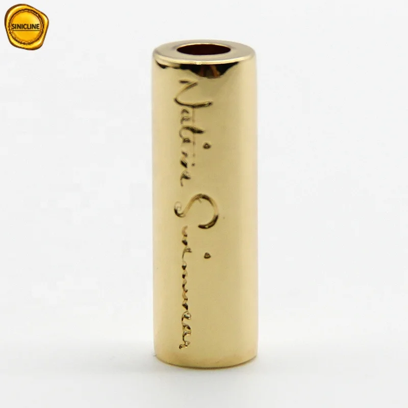 Sinicline новый дизайн под заказ Золотой логотип гравировка металлические заглушки аксессуары для купальников металл