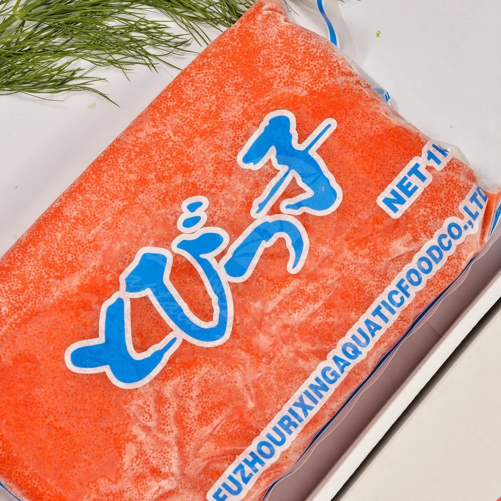 
FROZEN SEASONED FLYING FISH ROE Original factory tobiko 