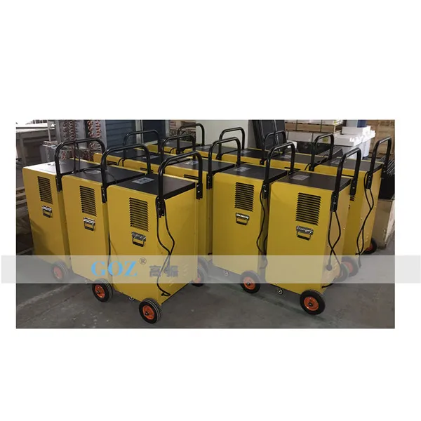 portable r410a 70L/D industrial dehumidifier in factory
