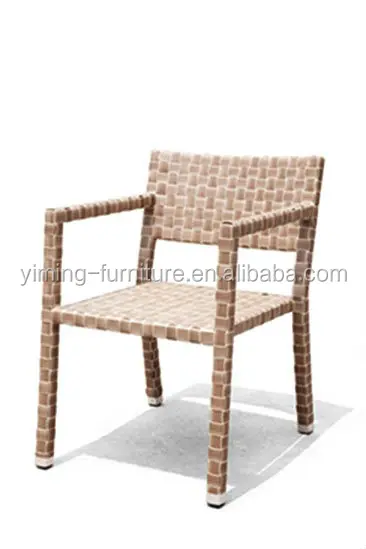 Обувь для отдыха с пластиковым плетением и алюминиевым 4 стульчик для кормления со столом, обедый комплект для уличной мебели