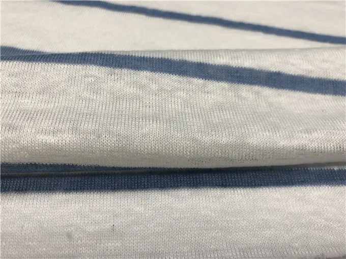 100% Natural Linen Jersey Fabric Moisture Wicking Knit French Linen Fabric