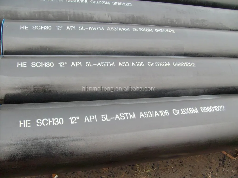 6 дюймов SCH80 насосов API SPEC 5L бесшовные трубы