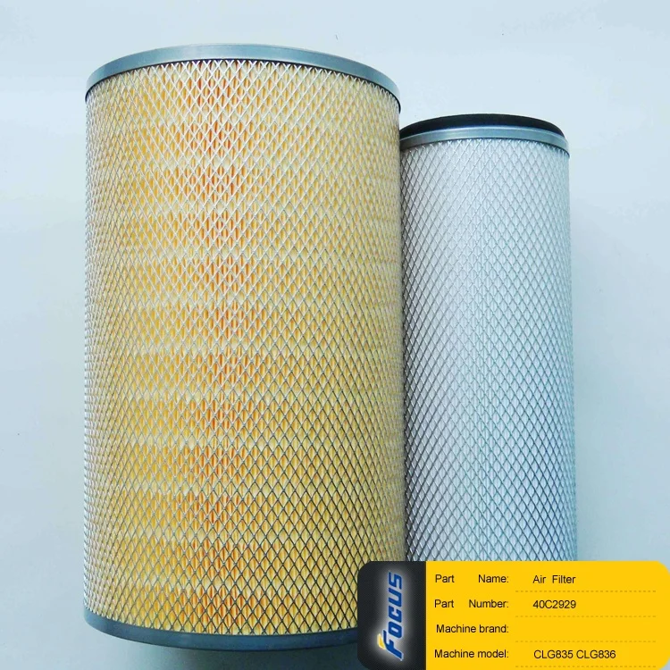 LIUGONG Wheel Loader Spare Parts CLG835 CLG836  Air  Filter 40C2929