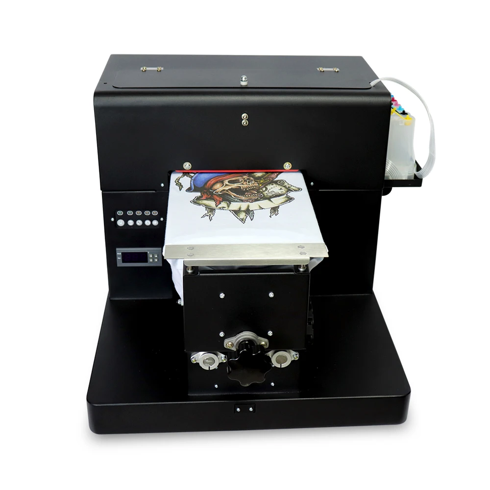 
wholesale clothing flatbed printer A4 size printing mens t shirts cell phones smartphones cover 