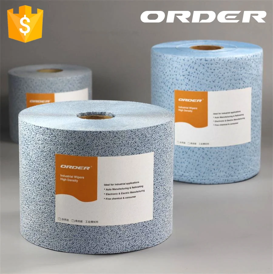 
Mechanical parts jumbo roll super absorbs oils industrial spunlace Cleaning Towel 