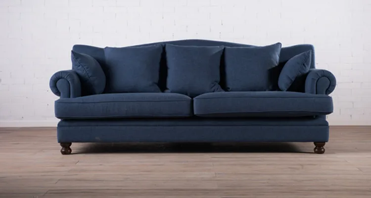 Antique Fabric Tufted Sofa Living Room French Style Removable Cover full Cover Sofa Furniture