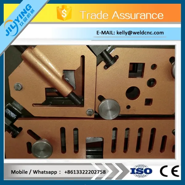 Q35Y hydraulic ironworker square bar cutting steel right angle bending machine