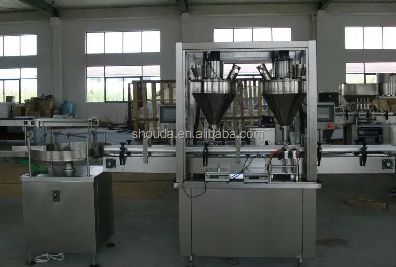 
2019 hot sale CE standard full automatic powder canning machine, can filling machine shanghai factory 